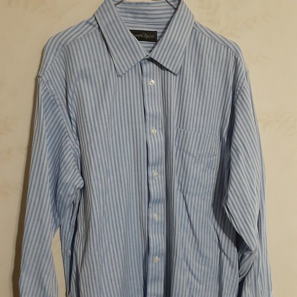 Kenneth Roberts Platinum Men's Dress Button Down Shirt 17 1/2 34/35 - Picture 2 of 4